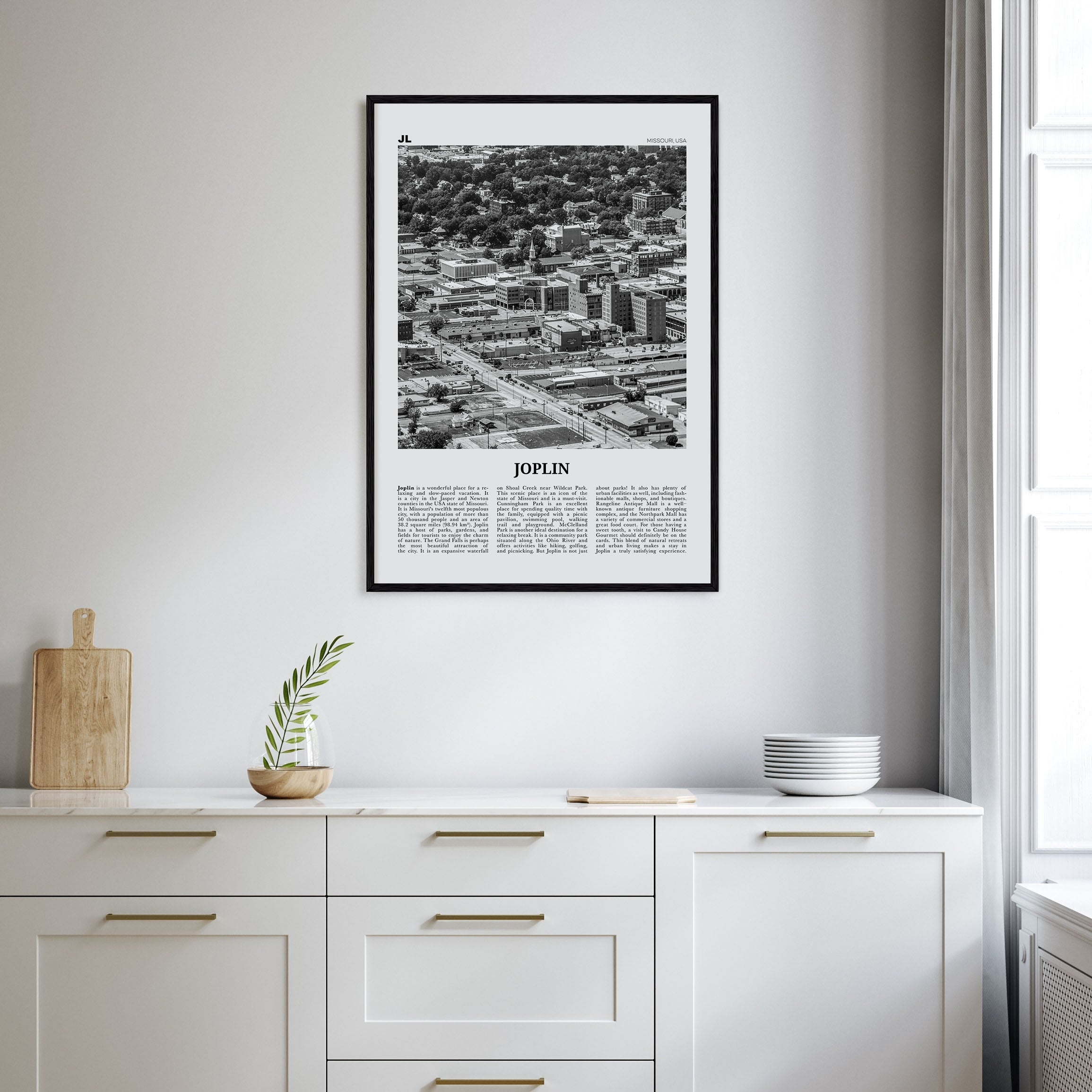 Joplin Travel B&W Poster