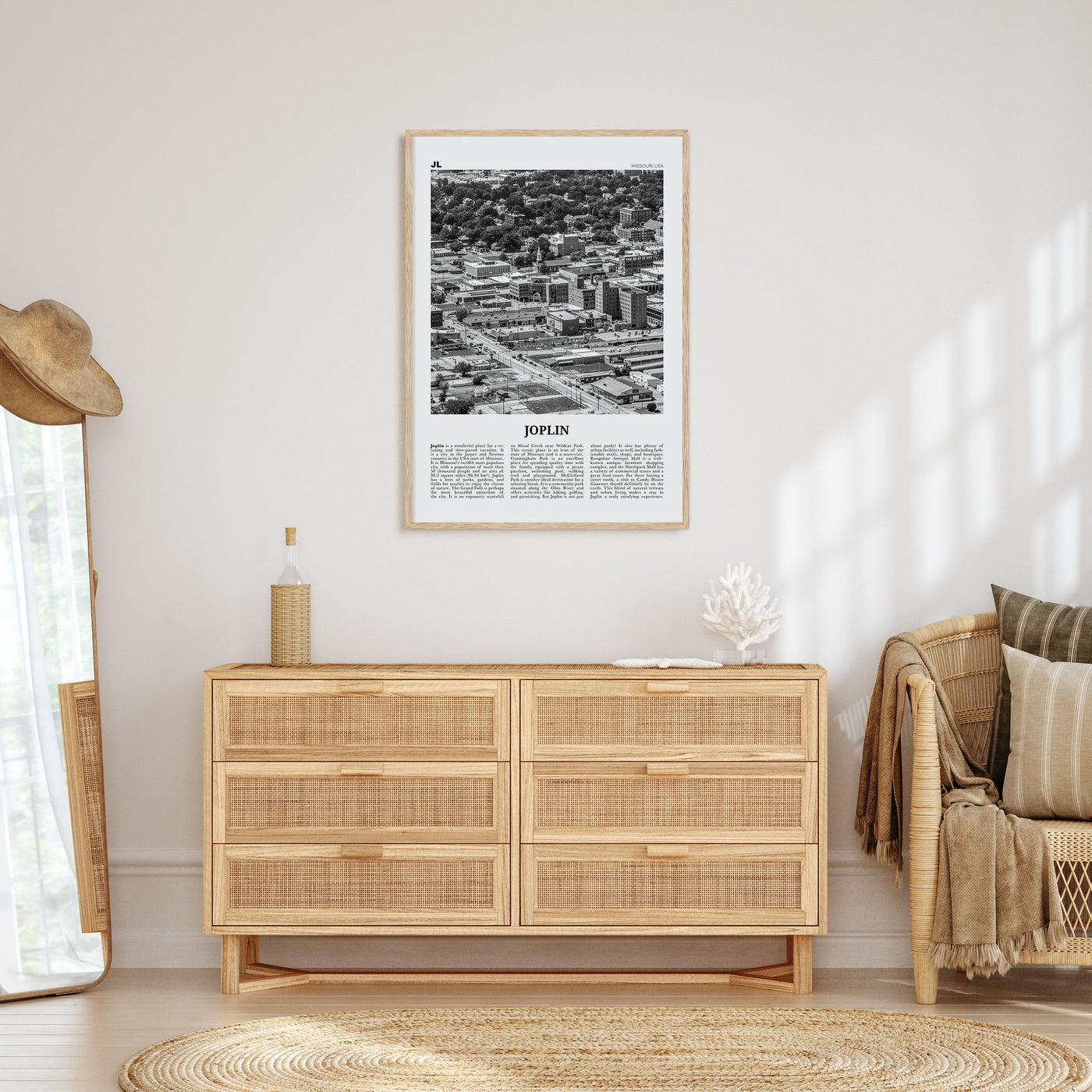 Joplin Travel B&W Poster