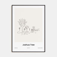 Joshua Tree National Park Drawn Poster