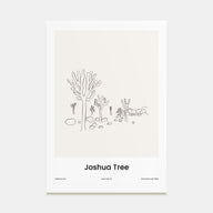 Joshua Tree National Park Drawn Poster