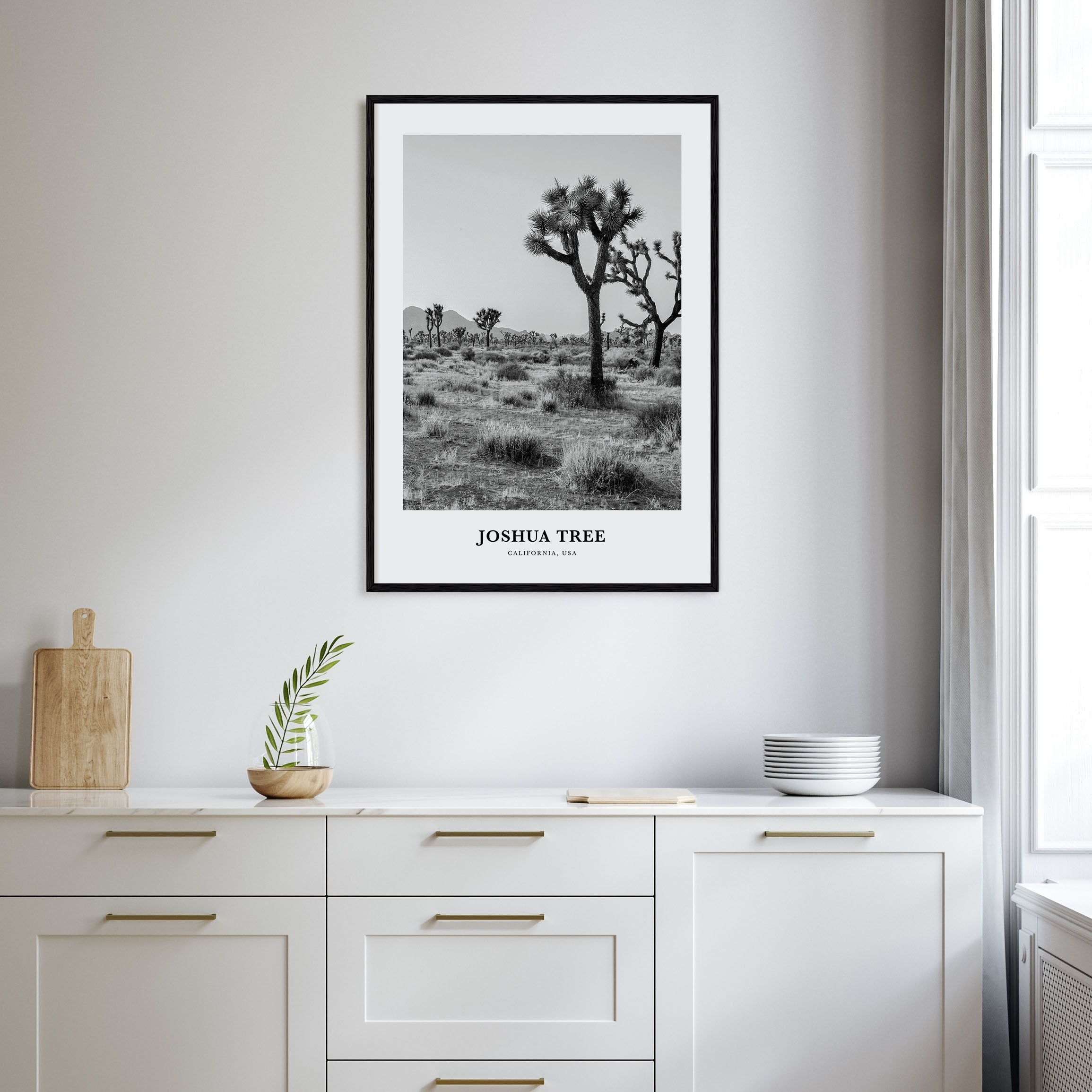Joshua Tree National Park Portrait B&W No 1 Poster