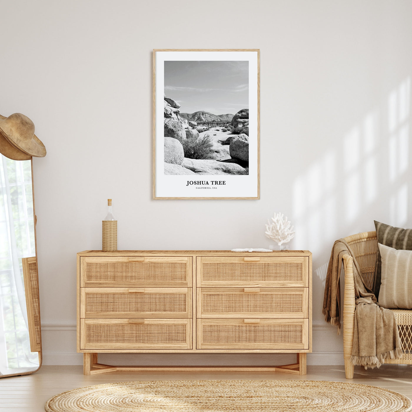 Joshua Tree National Park Portrait B&W No 2 Poster