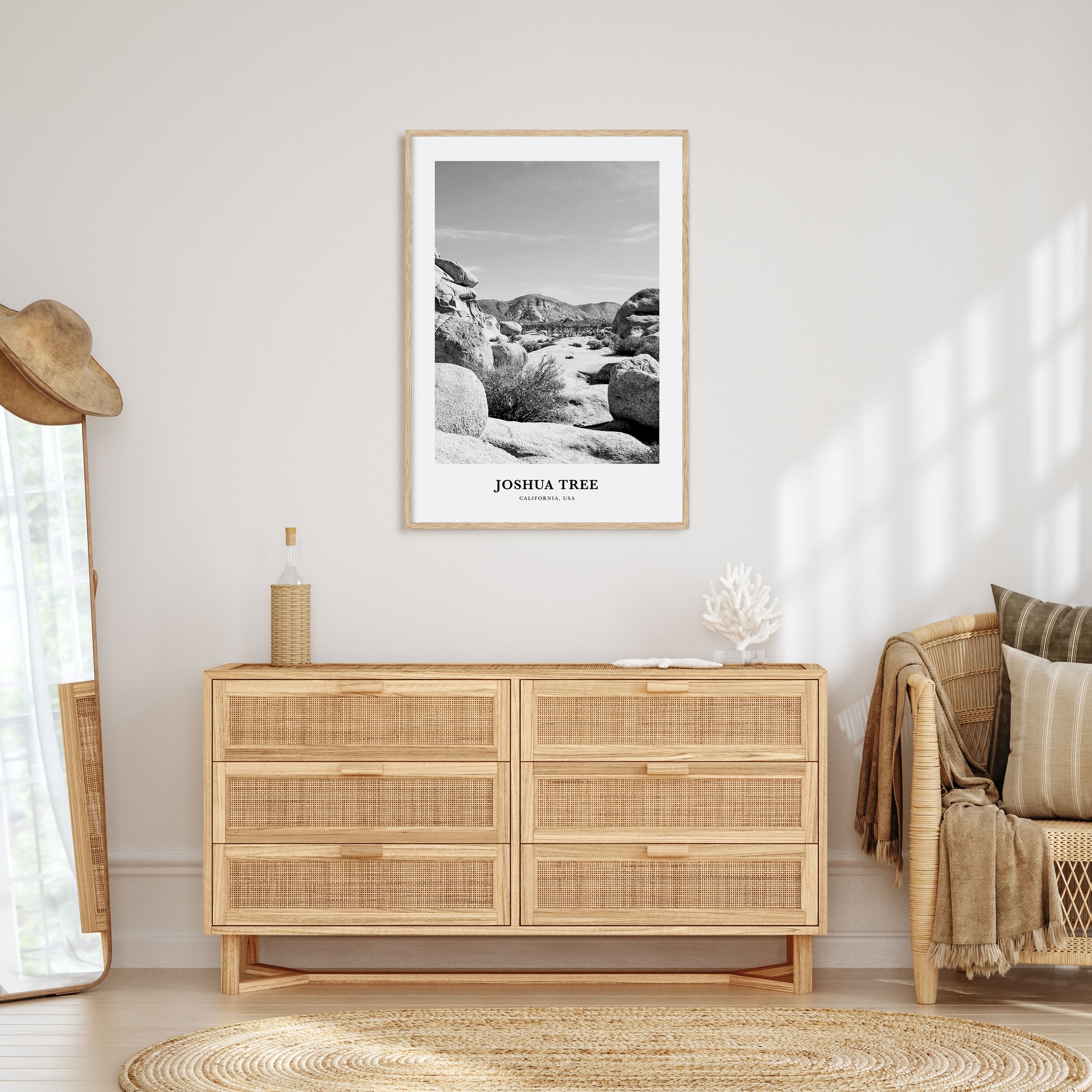 Joshua Tree National Park Portrait B&W No 2 Poster