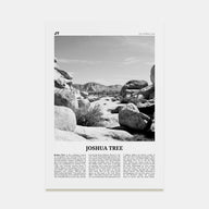 Joshua Tree National Park Travel B&W No 2 Poster