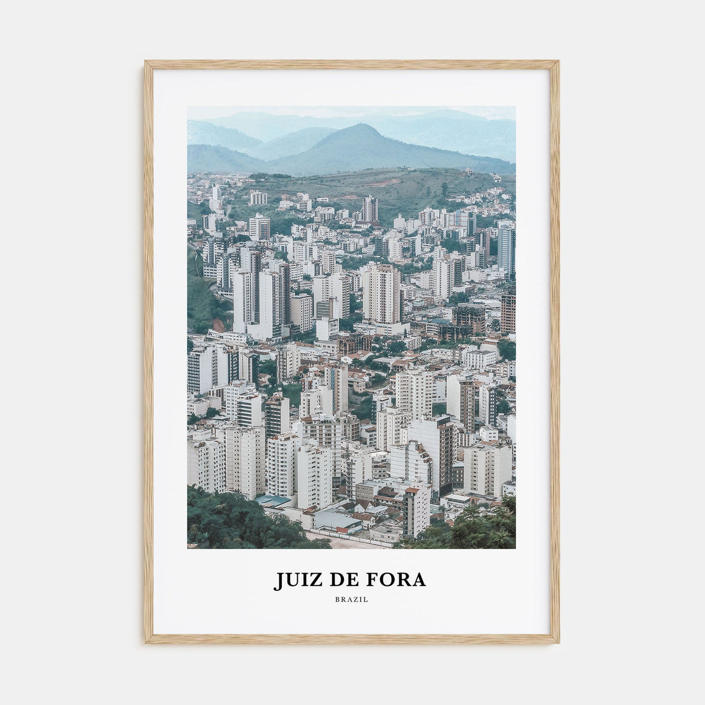 Juiz de Fora Portrait Color Poster
