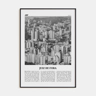Juiz de Fora Travel B&W Poster