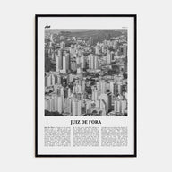 Juiz de Fora Travel B&W Poster
