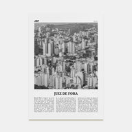 Juiz de Fora Travel B&W Poster