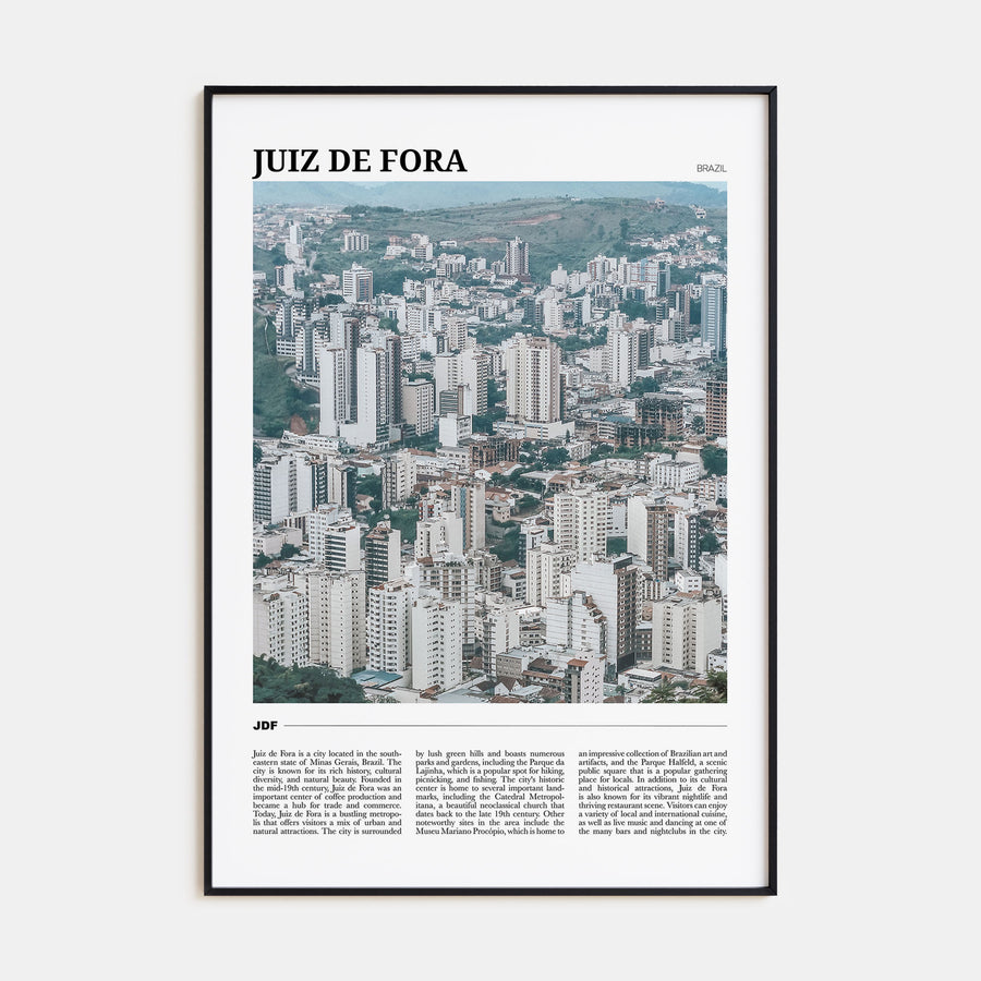 Juiz de Fora Travel Color Poster