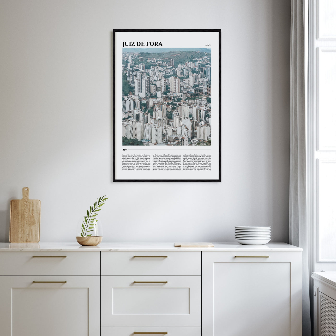 Juiz de Fora Travel Color Poster