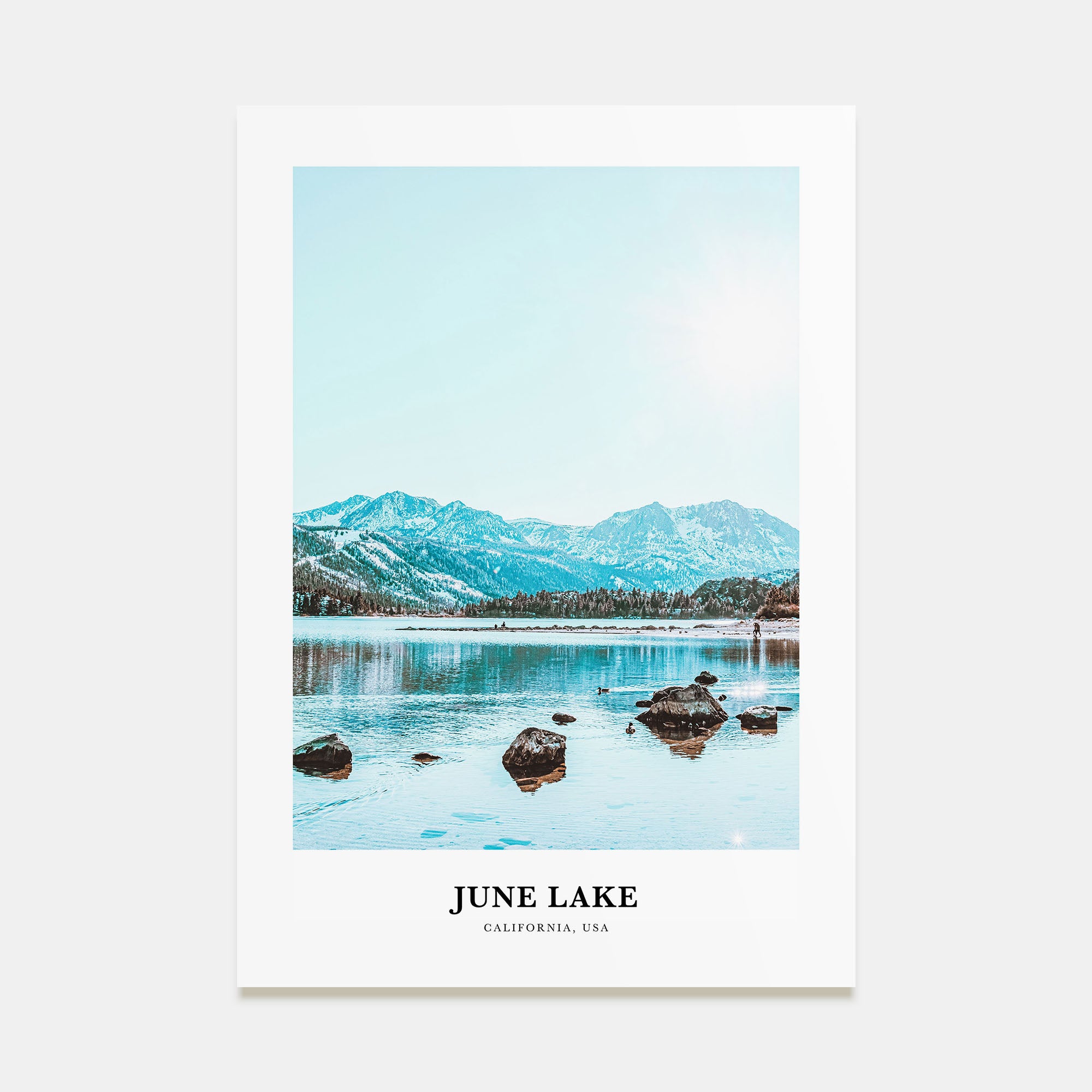 June Lake Portrait Color Poster