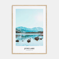 June Lake Portrait Color Poster
