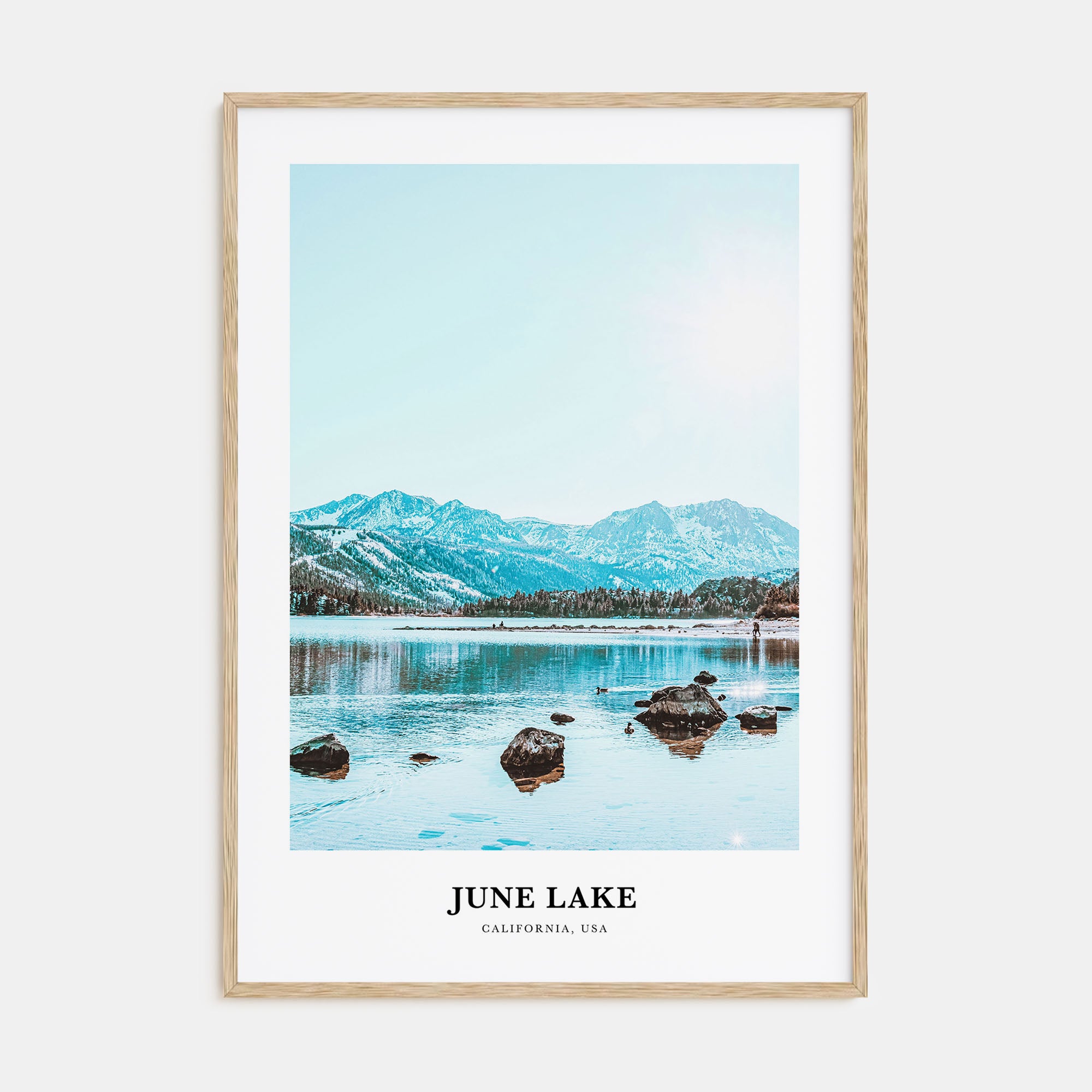 June Lake Portrait Color Poster