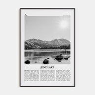 June Lake Travel B&W Poster