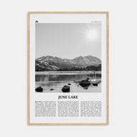 June Lake Travel B&W Poster