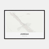 Juneau Map Landscape Poster
