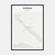 Juneau Map Portrait Poster