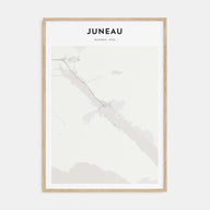 Juneau Map Portrait Poster