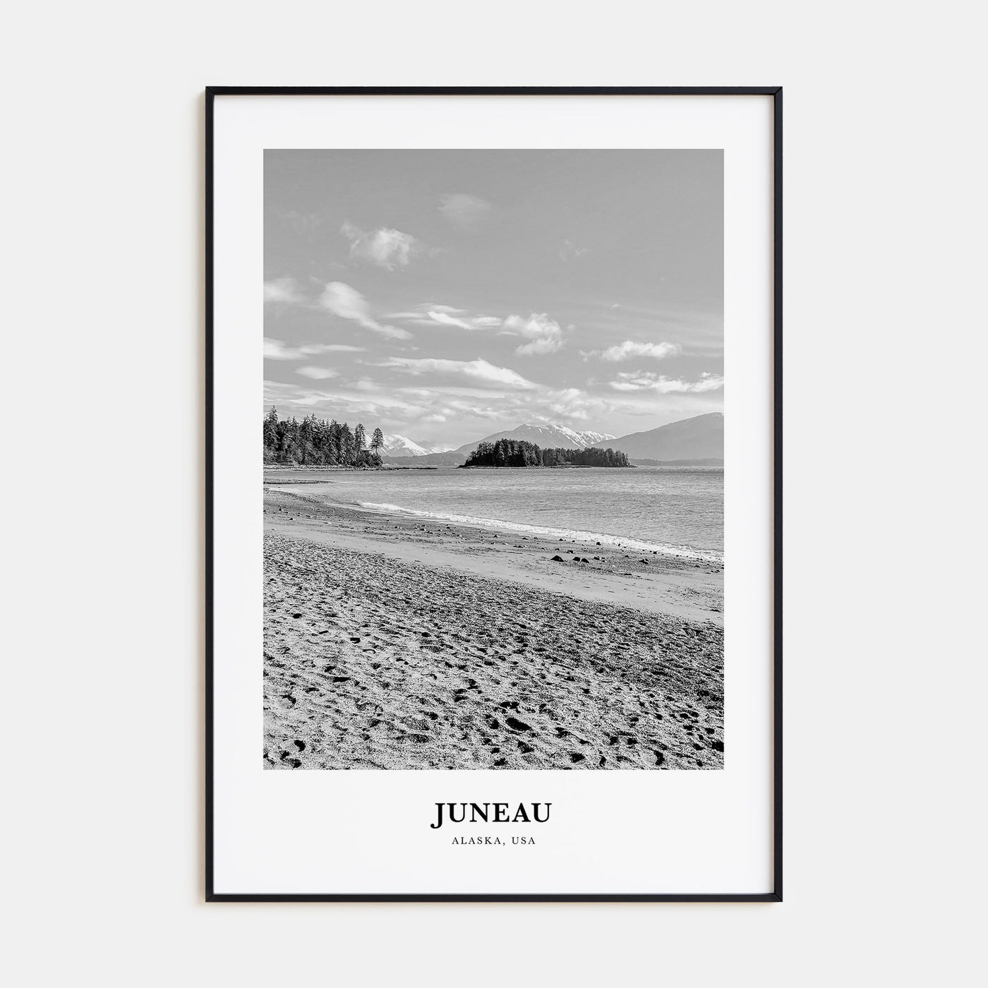 Juneau Portrait B&W No 1 Poster