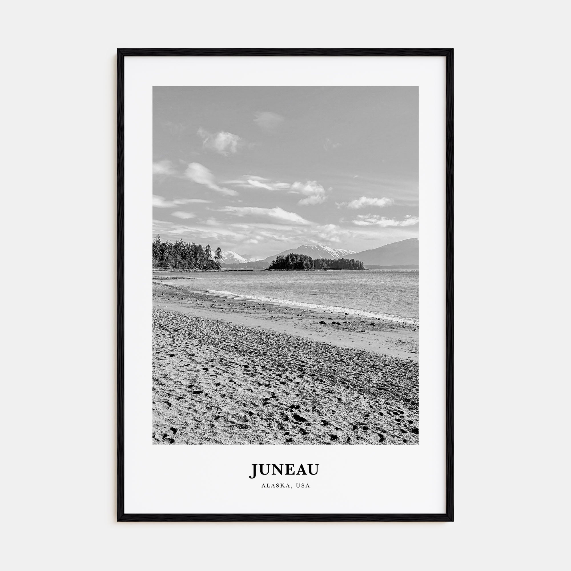 Juneau Portrait B&W No 1 Poster