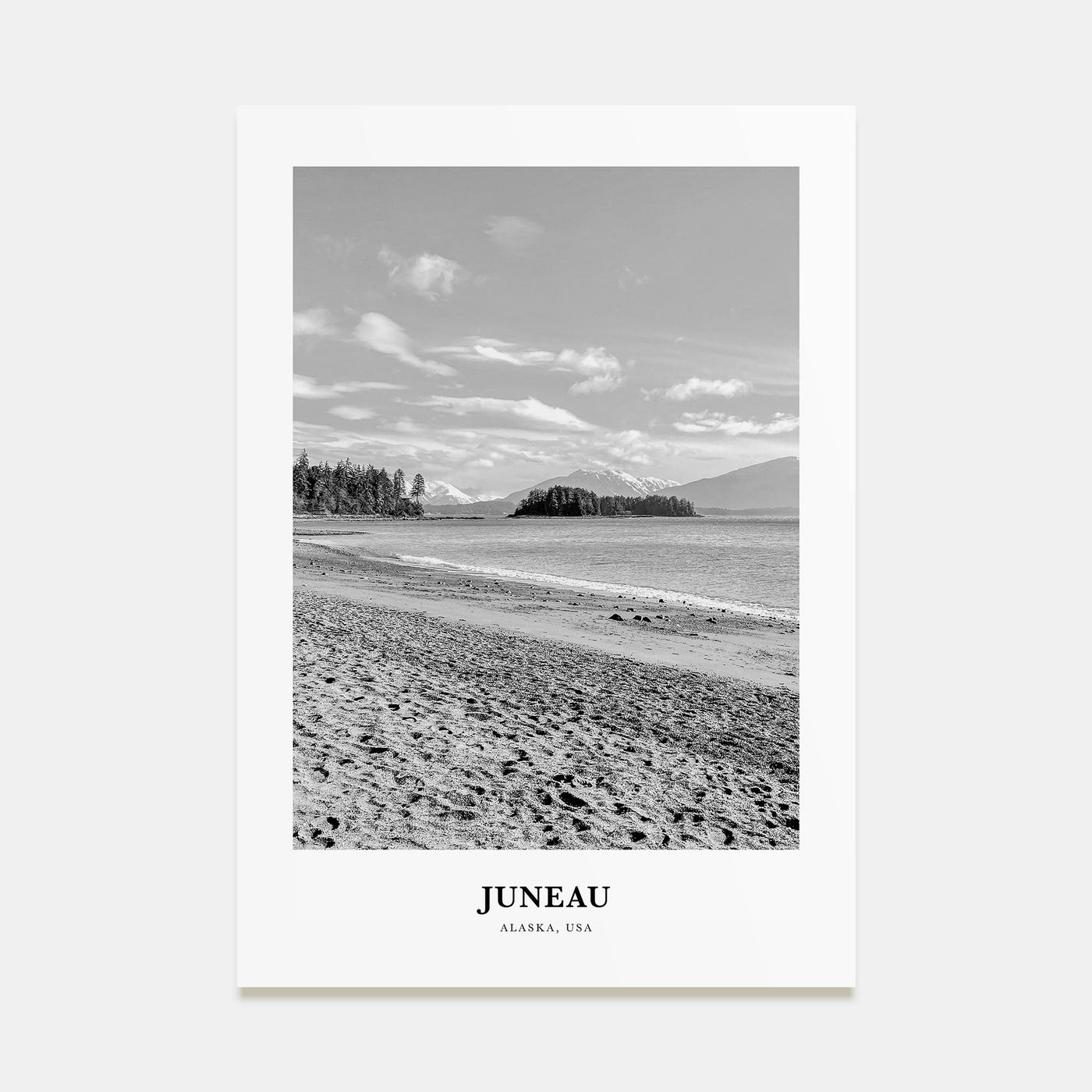 Juneau Portrait B&W No 1 Poster
