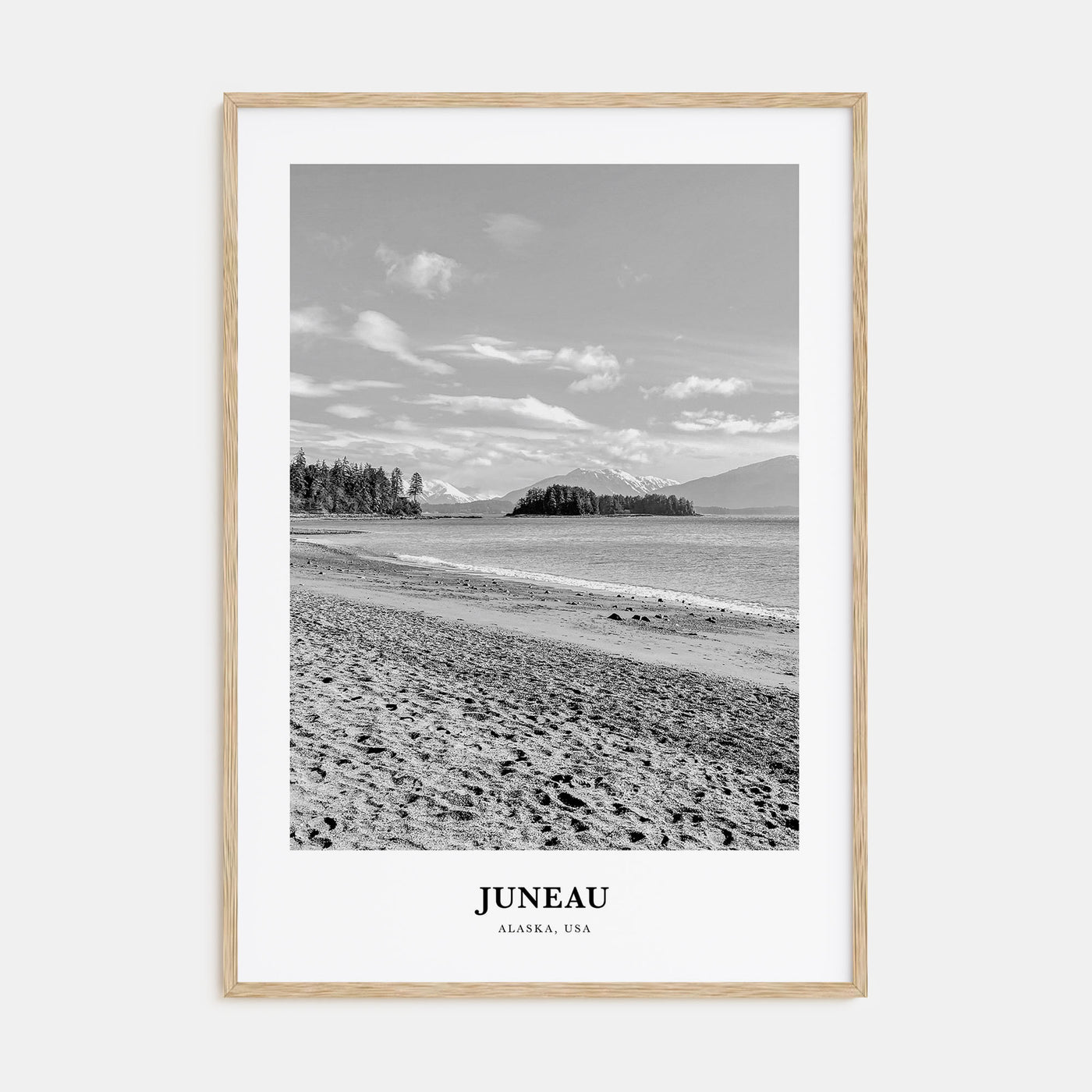 Juneau Portrait B&W No 1 Poster