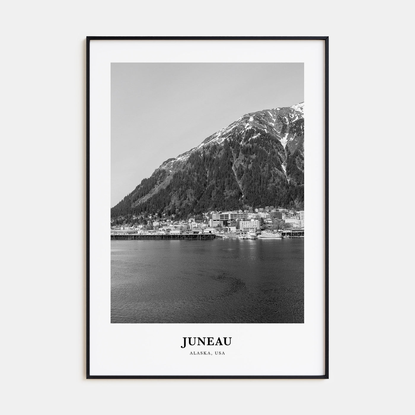 Juneau Portrait B&W No 2 Poster