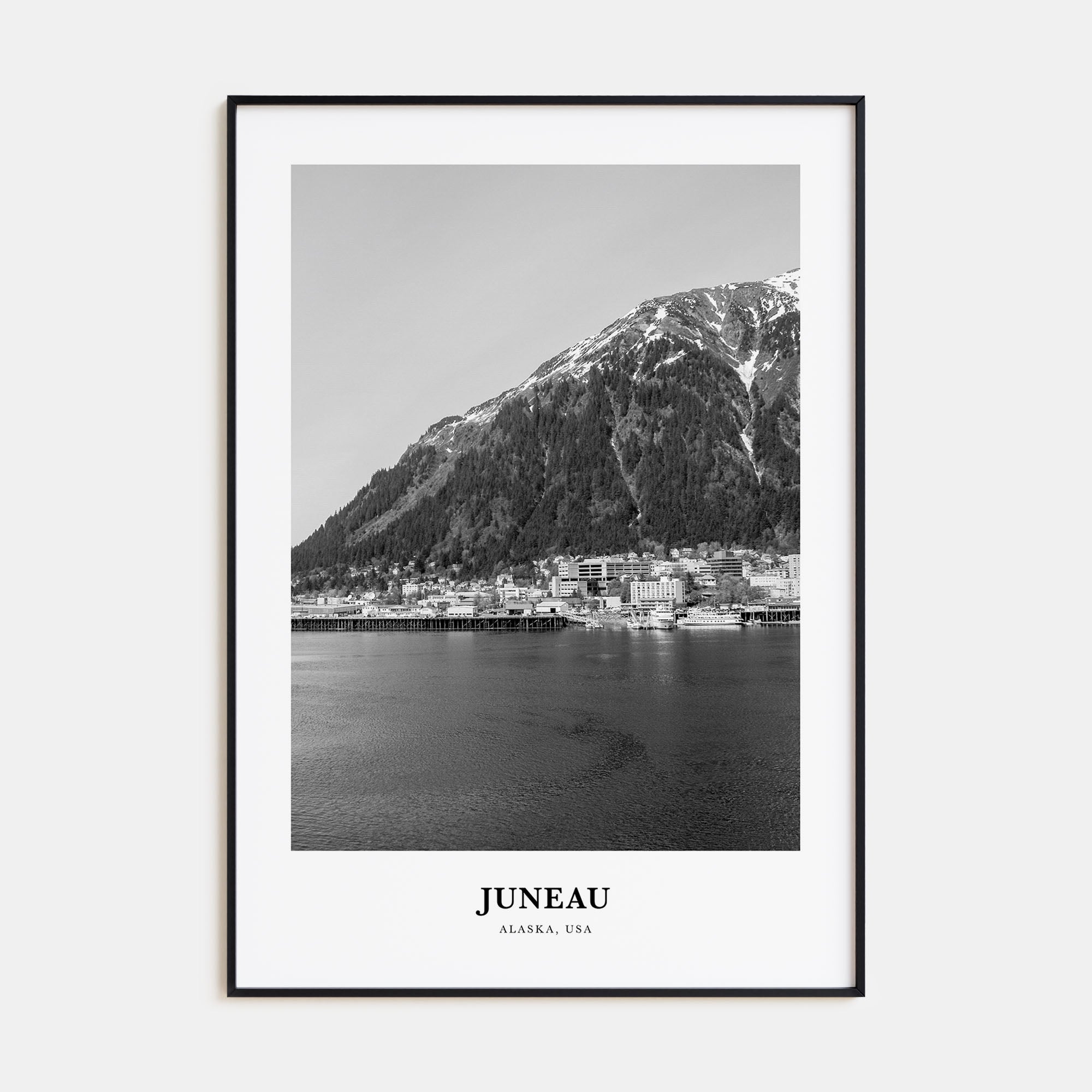 Juneau Portrait B&W No 2 Poster