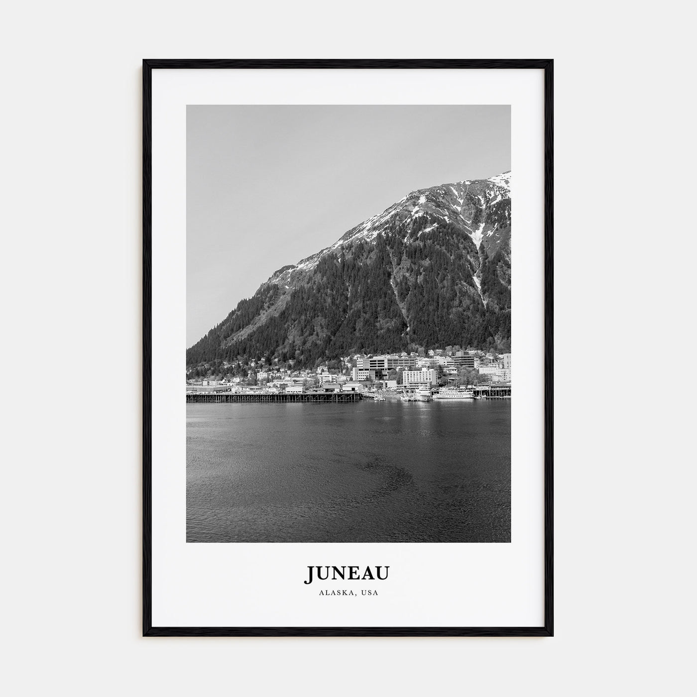 Juneau Portrait B&W No 2 Poster