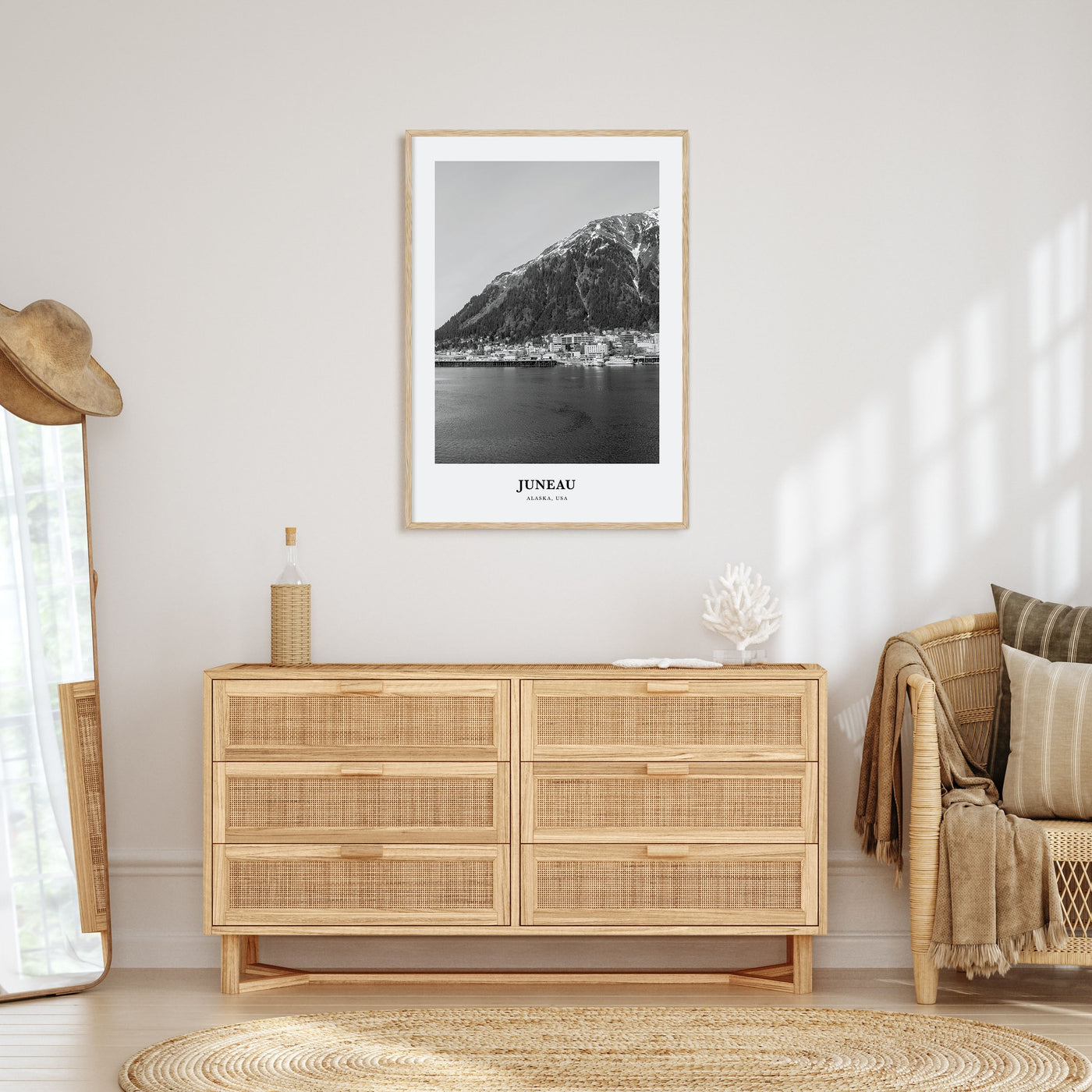 Juneau Portrait B&W No 2 Poster