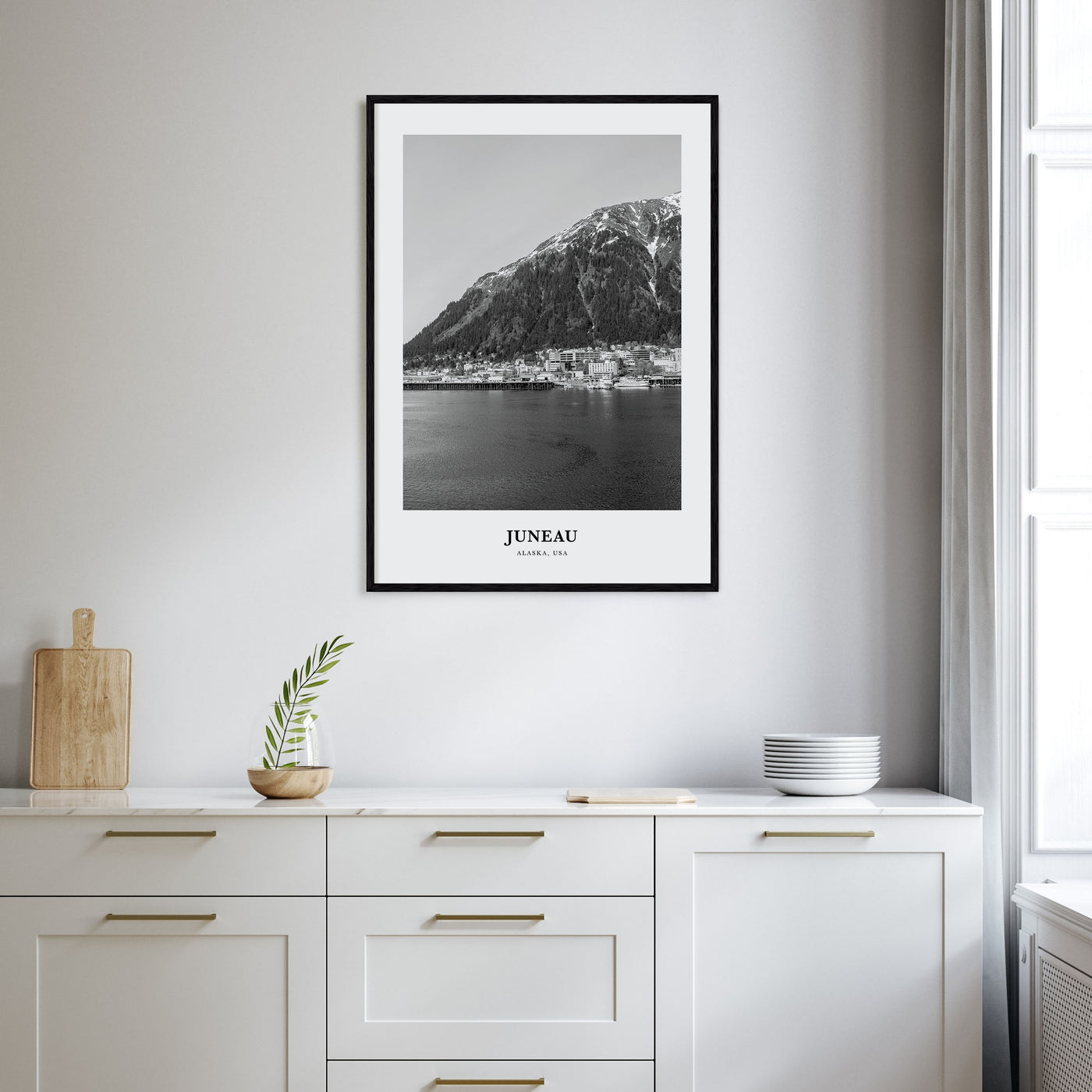 Juneau Portrait B&W No 2 Poster