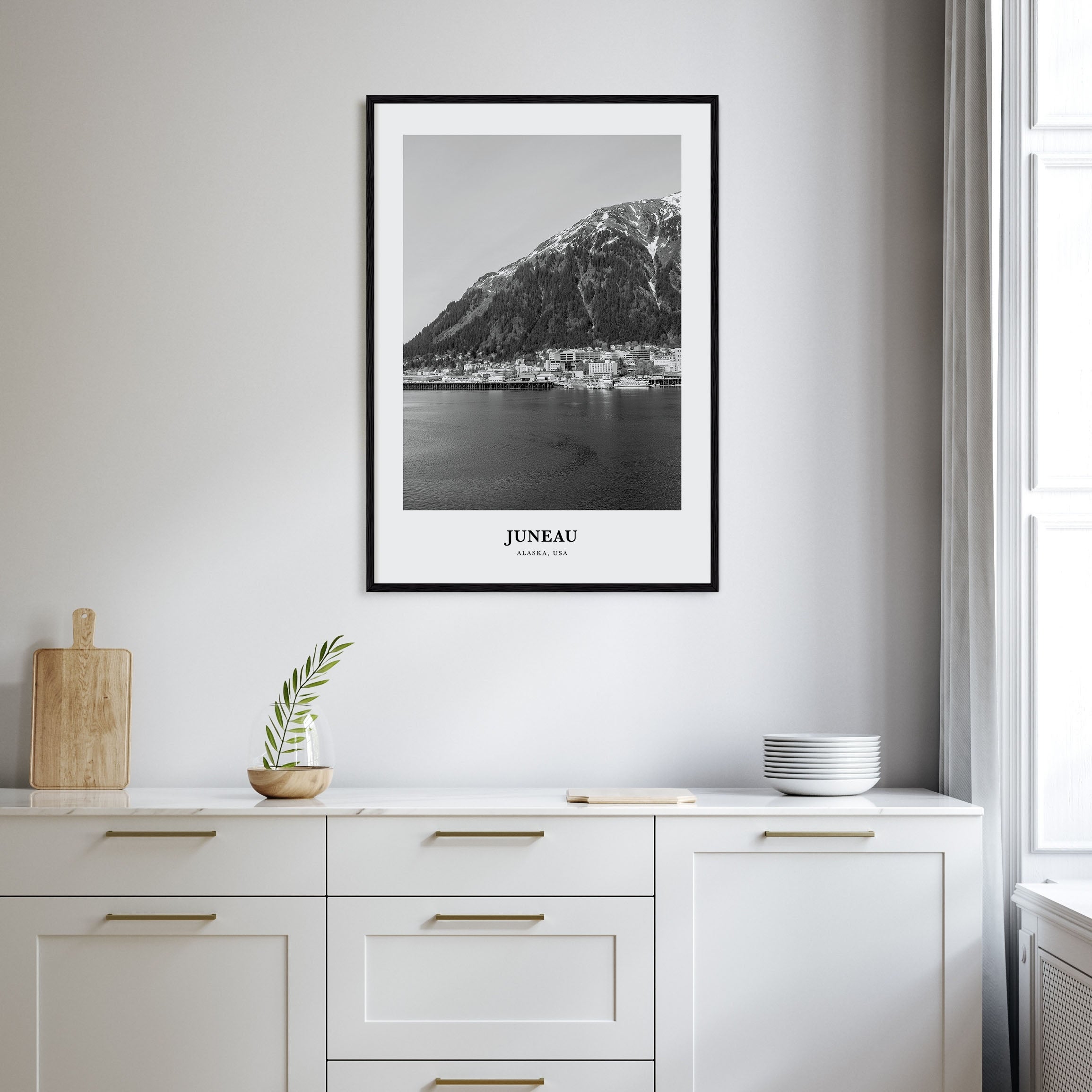 Juneau Portrait B&W No 2 Poster