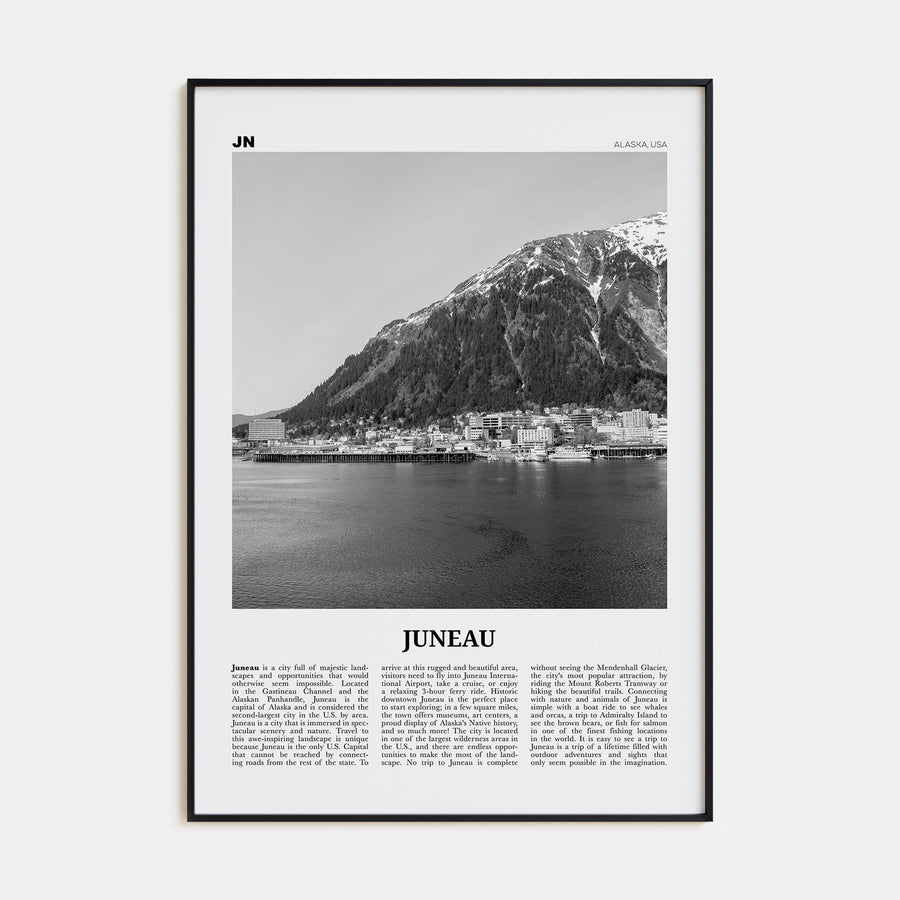Juneau Travel B&W No 1 Poster