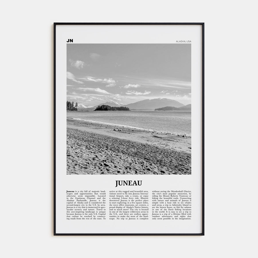 Juneau Travel B&W No 2 Poster