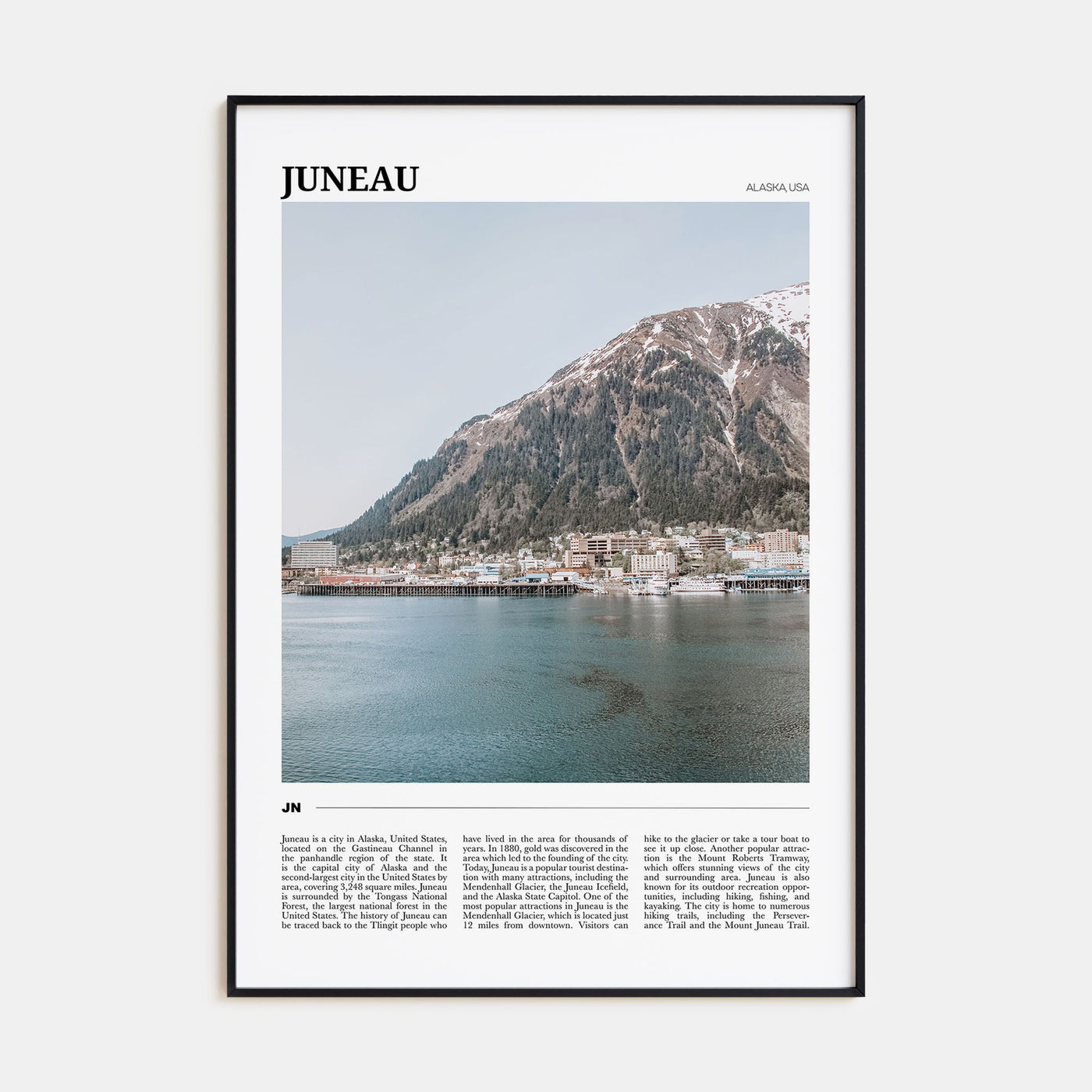 Juneau Travel Color Poster