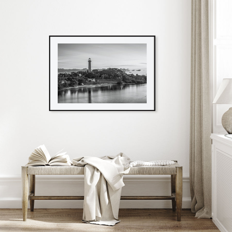 Jupiter Landscape B&W Poster