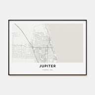Jupiter Map Landscape Poster