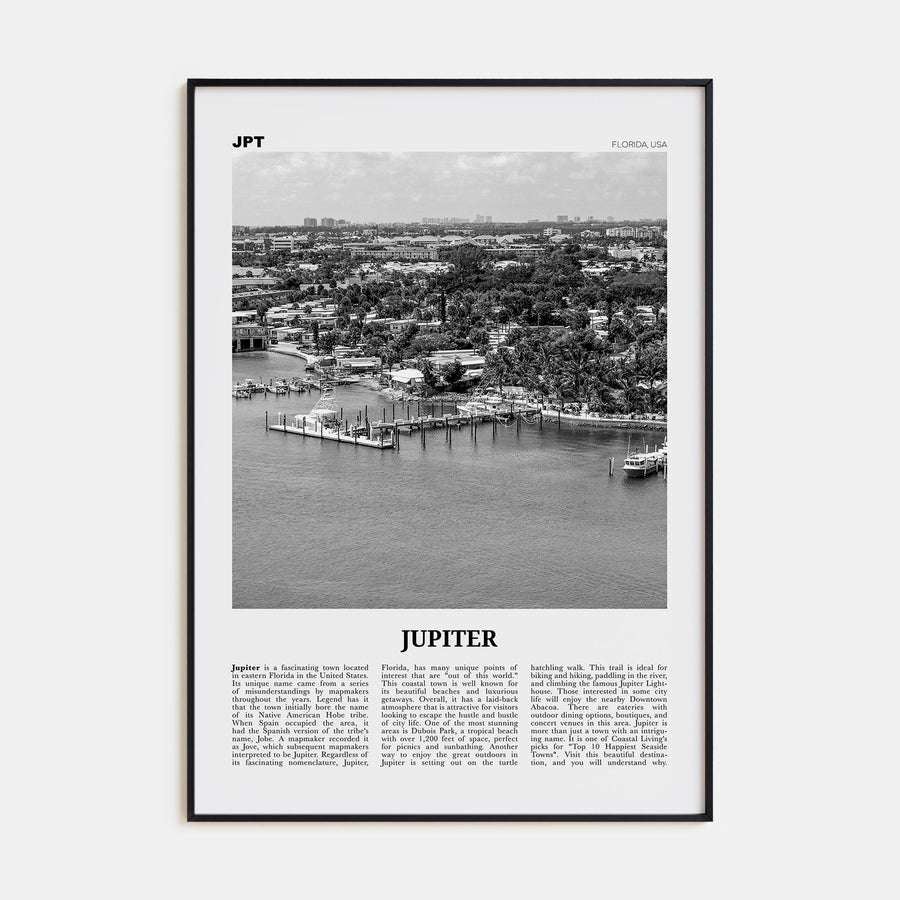 Jupiter Travel B&W Poster