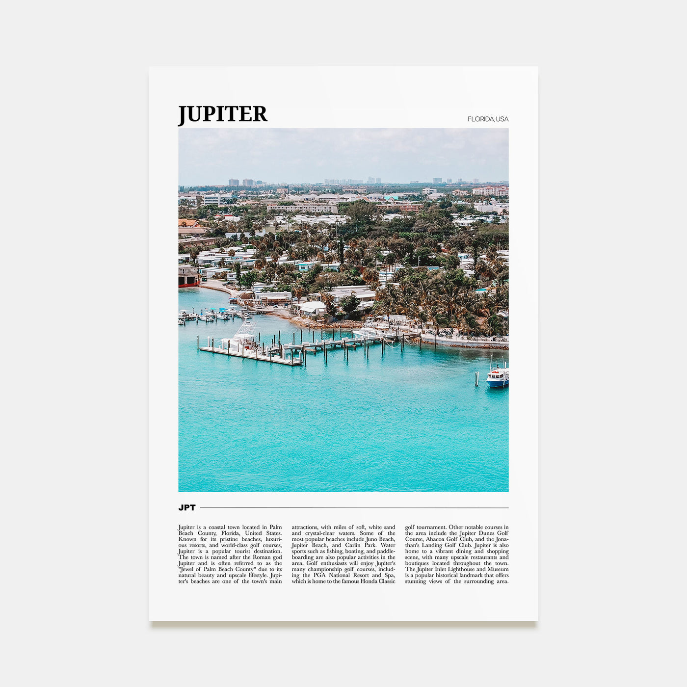 Jupiter Travel Color Poster