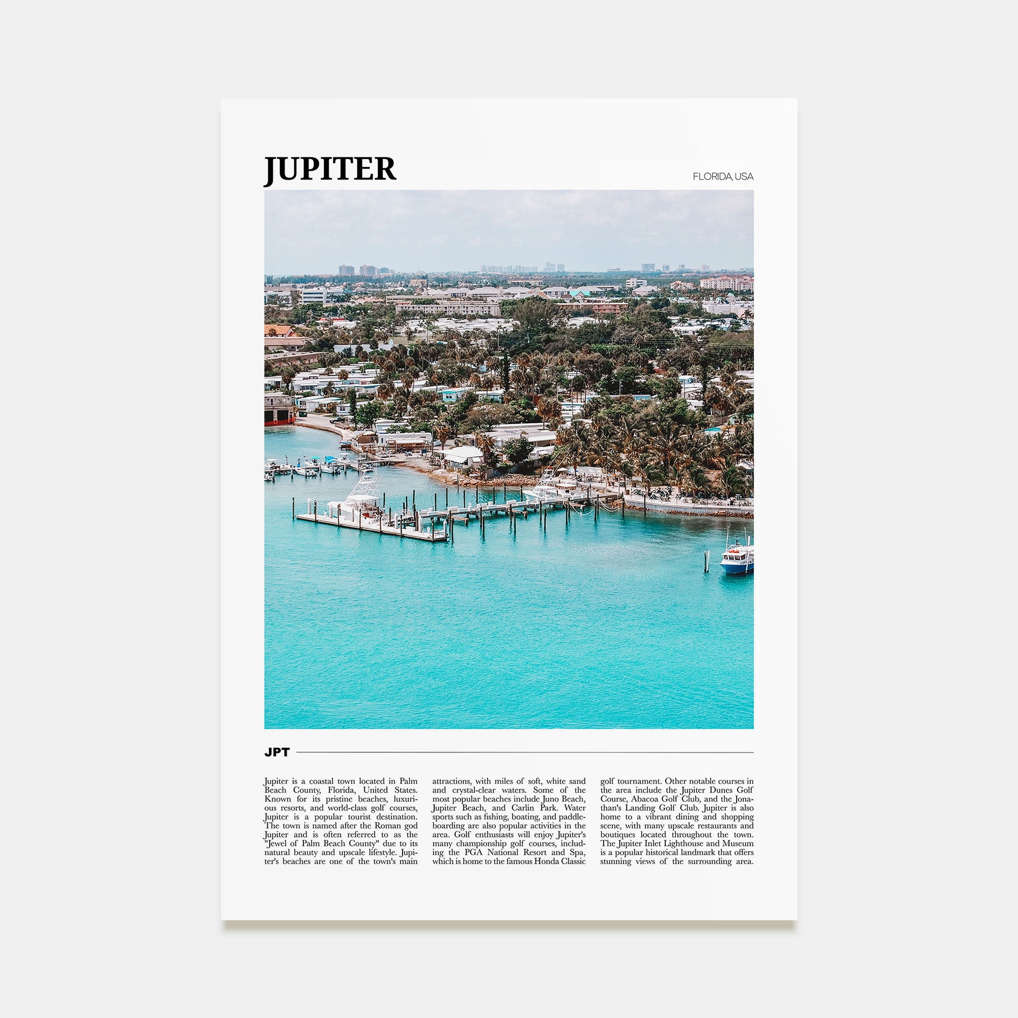 Jupiter Travel Color Poster