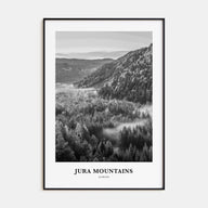 Jura Mountains Portrait B&W Poster