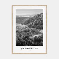 Jura Mountains Portrait B&W Poster