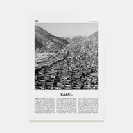 Kabul Travel B&W Poster