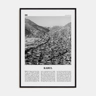 Kabul Travel B&W Poster