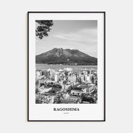 Kagoshima Portrait B&W Poster