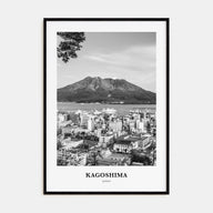 Kagoshima Portrait B&W Poster