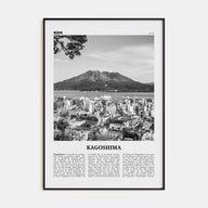 Kagoshima Travel B&W Poster