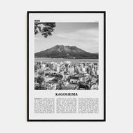 Kagoshima Travel B&W Poster