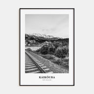 Kaikōura Portrait B&W Poster