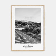 Kaikōura Portrait B&W Poster
